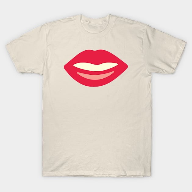 KISS ME LIPS Lipstick Love Smile - UnBlink Studio by Jackie Tahara T-Shirt by UnBlink Studio by Jackie Tahara